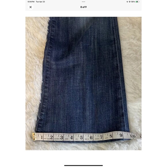 AG Adriano Goldschmied Women's 31R The Club Flare Wide Leg Mid Rise Jeans - Picture 8 of 9